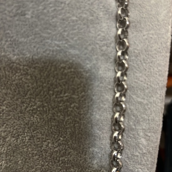 Banana Republic Turquoise Tone & Rhinestone Necklace with tag - Picture 5 of 9